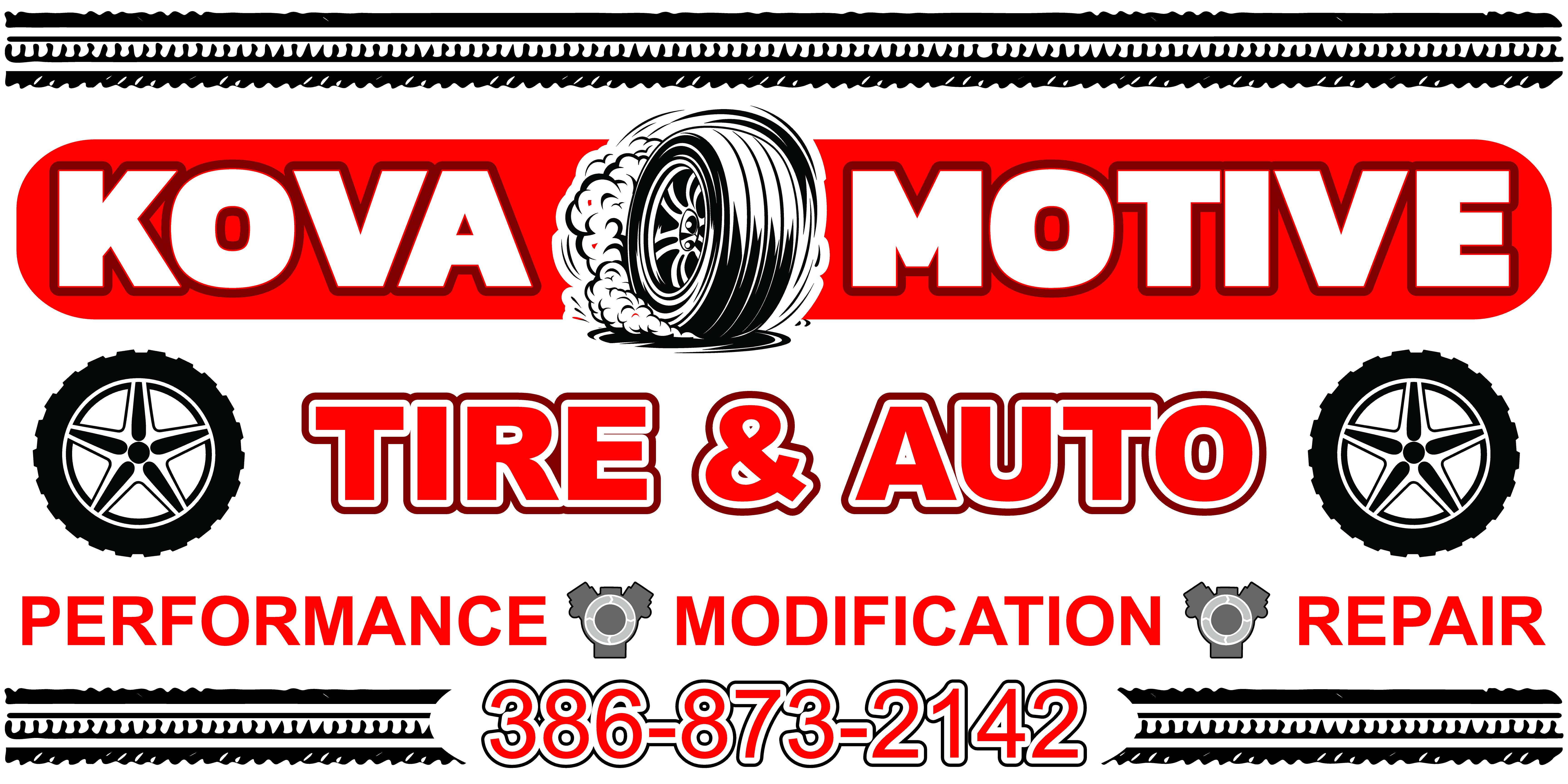 Kova-Motive performance and auto repair logo